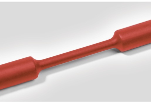 Heatshrink tubing, 2:1, (1.2/0.6 mm), polyolefine, cross-linked, red