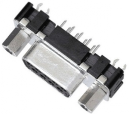 D-Sub socket, 37 pole, standard, straight, solder pin, 09664517511