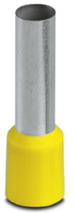Insulated Wire end ferrule, 25 mm², 36 mm/22 mm long, DIN 46228/4, yellow, 3200700