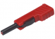 4 mm plug, screw connection, 2.5 mm², red, SLS 200 RT