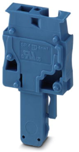 Plug, spring balancer connection, 0.08-6.0 mm², 1 pole, 32 A, 8 kV, blue, 3042829