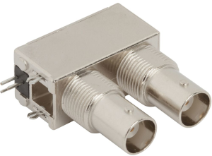 BNC socket 50 Ω, solder connection, angled, 031-6577