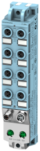 Sensor-actuator distributor, 8 x M8 (3 pole), 6ES7141-5BF00-0BA0