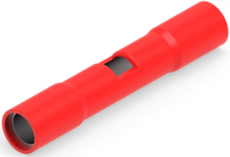 Butt connectorwith insulation, 0.326-1.31 mm², AWG 22 to 16, red, 32.13 mm