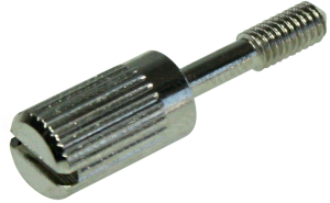 Knurled collar screws for part front panels