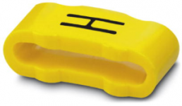 PVC marking sleeve, imprint "H", (L x W) 11.3 x 4.3 mm, yellow, 0826611:H