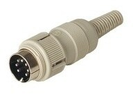 Plug, 7 pole, solder cup, screw locking, straight, 930688517