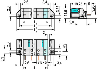 722-732/047-000 WAGO PCB Connection Systems Image 2