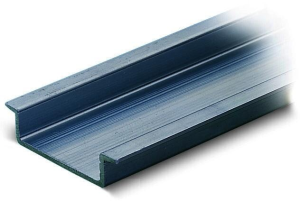 DIN rail, unperforated, 35 x 8.2 mm, W 2000 mm, aluminum, 210-196