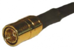 Mini SMB plug 75 Ω, RG-161, RG-179, RG-187, Belden 9221, solder connection, straight, 142178-75