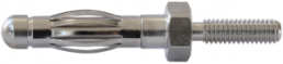 4 mm panel plug, screw connection, silver, 22.6016
