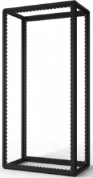 47 U cabinet rack, (H x W x D) 2200 x 600 x 1100 mm, steel, black gray, 20630-115