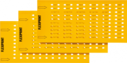Polyethylene cable maker, inscribable, (L x W) 26 x 7 mm, max. bundle Ø 6 mm, yellow, 83254500