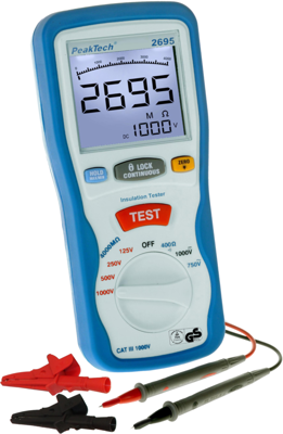 P 2695 PeakTech VDE testers, Installation testers, Insulation testers Image 2