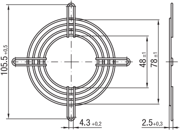 9920022002 ebm-papst Finger Guards, Fan Covers Image 2
