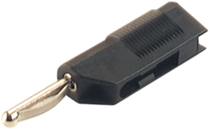 4 mm plug, screw connection, 2.5 mm², CAT O, black, VSB 20 SW