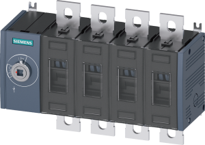 Load-break switch, 4 pole, 200 A, 1000 V, (W x H x D) 234 x 164 x 93.5 mm, screw mounting/DIN rail, 3KD3640-0PE10-0