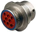 Connector, 8 pole, straight, natural, HD34-18-8PE