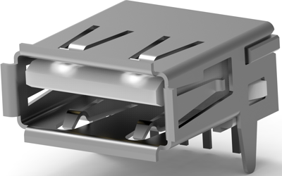 6364372-2 AMP USB Connectors, PC Connectors Image 1