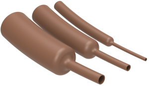 Heatshrink tubing, 3:1, (6/2 mm), polyolefine, brown