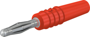 2 mm plug, solder connection, 0.5 mm², red, 22.2619-22