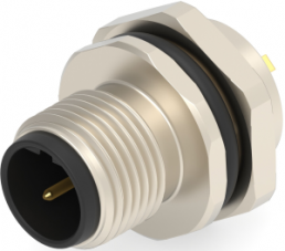 Circular connector, 2 pole, solder cup, screw locking, straight, T4132412021-000