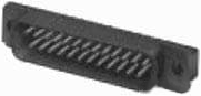 D-Sub connector, 37 pole, standard, straight, solder pin, 5208009-3