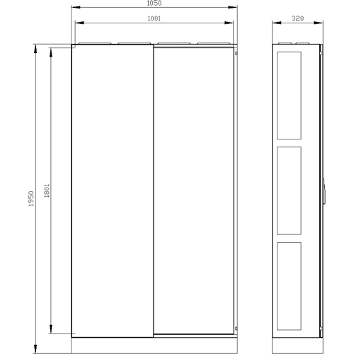 8GK1323-8KP44 Siemens Switch Cabinets, server cabinets Image 2