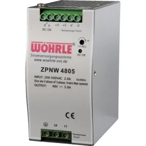 ZPNW4805 WÖHRLE DIN Rail Power Supplies
