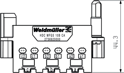 2736920000 Weidmüller Housings for HDC Connectors Image 2