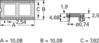 MP-ULP 08.3 STG 8U MPE-GARRY Semiconductor Sockets, Holders Image 2
