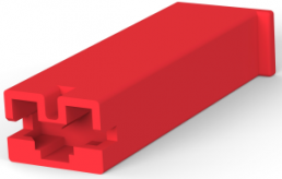 Insulating housing for 4.75 mm, 1 pole, nylon, UL 94V-0, red, 173974-7