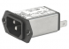 IEC plug C14, 50 to 60 Hz, 15 A, 250 VAC, 100 µH, faston plug 6.3 mm, 5110.1543.3
