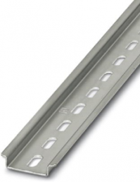 DIN rail, perforated, 35 x 7.5 mm, W 250 mm, steel, galvanized, 1207639