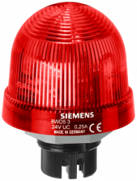 Integrated signal lamp, continuous light LED, 24 VUC red