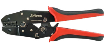 Crimping plier for PV connectors, 2.5-6.0 mm², AWG 14-10, Stäubli Electrical Connectors, 32.6025