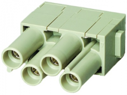Socket contact insert, 4 pole, unequipped, crimp connection, 09140043141