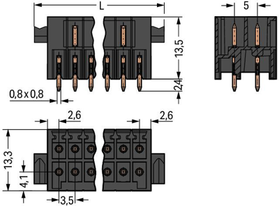 713-1418/116-000/997-409 WAGO PCB Connection Systems Image 2