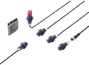 Diffuse mode sensor, 0.1 m, NPN, 12-24 VDC, M12-connector, IP67, CY-121VA