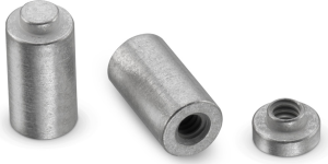 SMD spacer sleeve, internal thread, M1.6, 2.2 mm, steel
