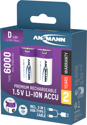 1314-0005 Ansmann Round Cell Batteries, 9V Block Batteries Image 5