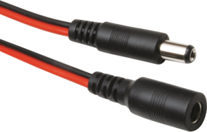 DC extension cable, 3 m, 0.75 mm²
