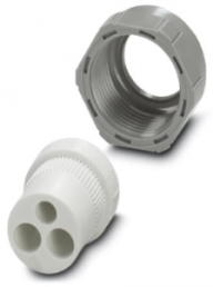 Cable gland, PG16, 27 mm, Clamping range 4.5 to 5 mm, IP65, gray, 1885402