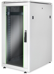 22 HE network cabinet, (H x W x D) 1164 x 600 x 600 mm, IP20, sheet steel, light gray, DN-19 22U-6/6-1