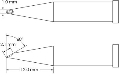 GT4-HF6010V METCAL Soldering tips, desoldering tips and hot air nozzles