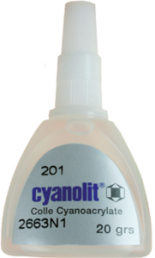Cyanoacrylate adhesive 20 g bottle, Panacol CYANOLIT 201/20 CCM