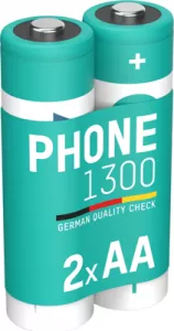 5030802 Ansmann Round Cell Batteries, 9V Block Batteries
