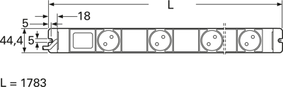 03.300.067.1 Knürr Power Outlet Strips and Cable Drums Image 2