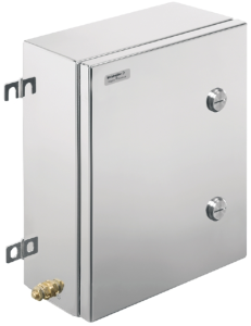 Stainless steel enclosure, (L x W x H) 200 x 260 x 350 mm, silver (RAL 7035), IP66, 1200160000