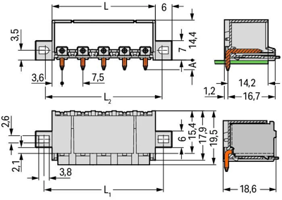 2092-3424/005-000 WAGO PCB Connection Systems Image 2